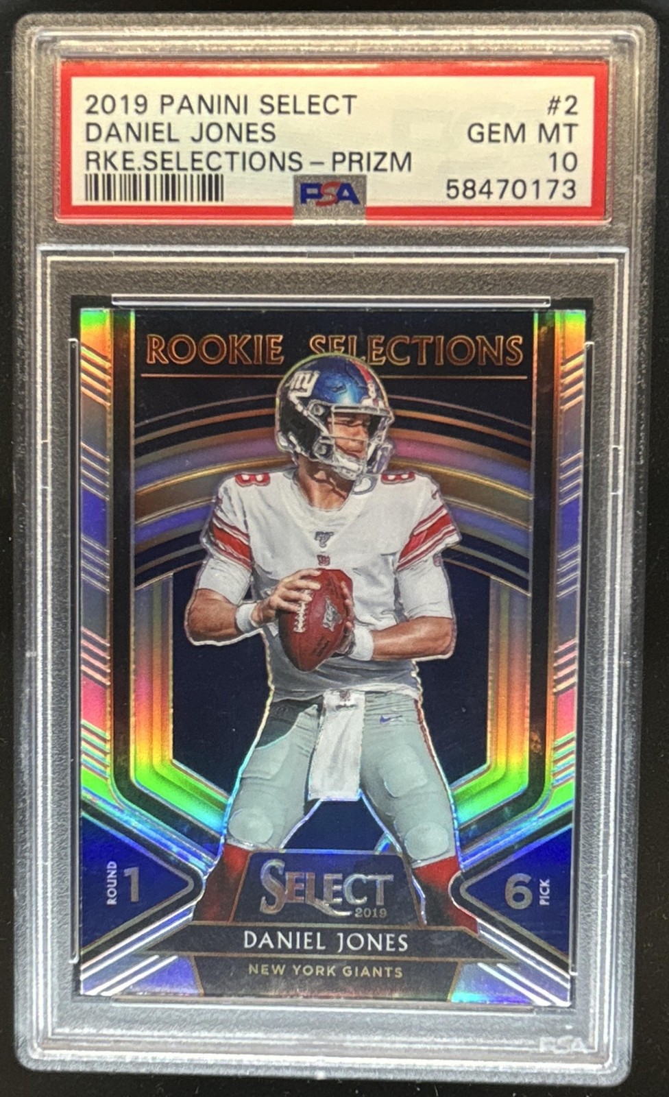 Daniel Jones Panini Select Rookie Selections #2 Prizm