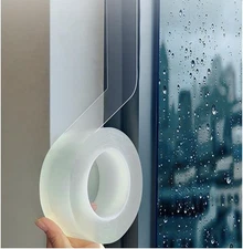 Transparent Window Weather Sealing Tape 2"x33ft Clear Draft Stopper Insulation R