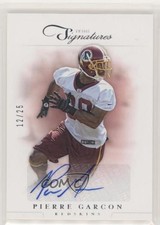 2012 Panini Prime Signatures Silver Signatures 12/25 Pierre Garcon #94 Auto x6g