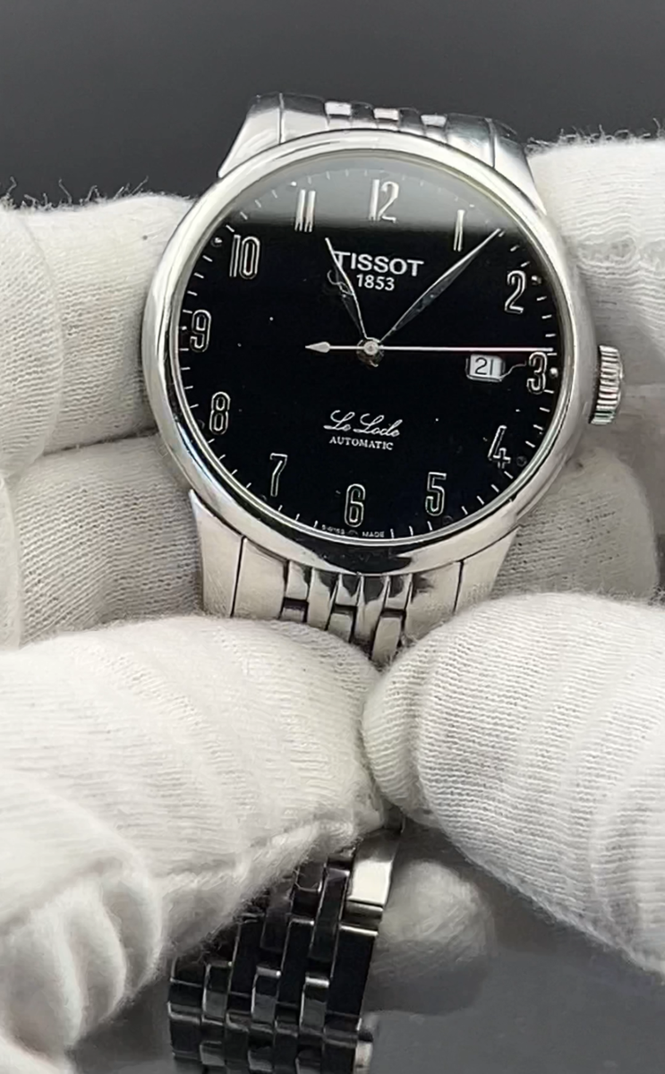 Tissot Le Locle Men's Black Watch - L164/264-1 for sale online | eBay