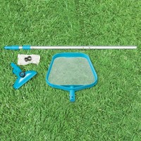 Intex Skimmer 28002 Pool Reinigungsset Bodensauger Kescher Teleskopstange
