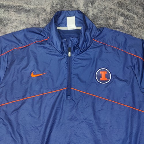 Nike University Of Illinois Fighting Illini Storm-Fit 1/4 Zip Jacket Mens Large - Picture 4 of 11