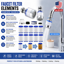 Faucet Water Filter Tap Filtration Kitchen Bathroom Sink Mount Purifier System