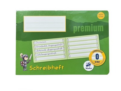 1 Schreiblernheft Schulheft Lineatur 0 liniert ohne Rand 1.Schuljahr 1 Klasse