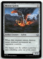 Meteor Golem #256 Foundations Magic: The Gathering