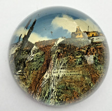 SELTENER antiker BEN NEVIS SUMMIT OBSERVATORIUM SCHOTTLAND SOUVENIR GLAS BRIEFBESCHWERER