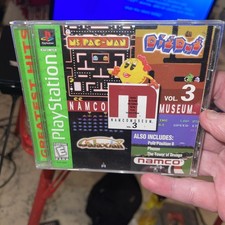 PS1 Namco Museum Volume 3 Sony PlayStation 1 Greatest Hits W/ Registration Card