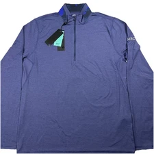 Greyson Guide Sport Quarter-Zip Shirt Mens Size Medium Maltese Blue Chill Effect