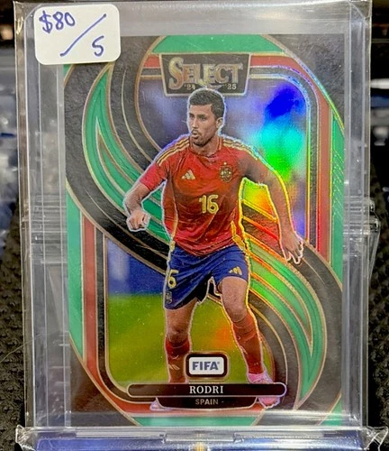 Panini Select FIFA Rodri Spain Mezzanine Green Prizm 5/5 #189