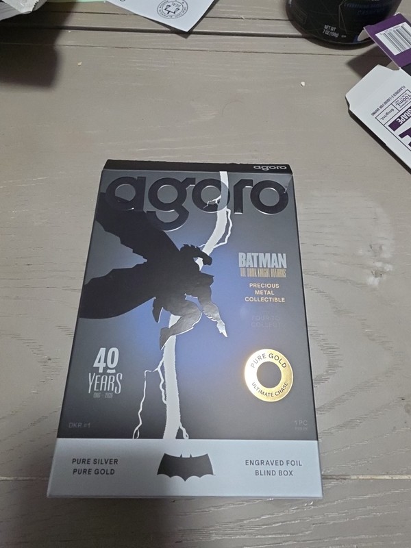 agoro Batman The Dark Knight Returns 5g Silver Engraved Foil 2023 Collectible