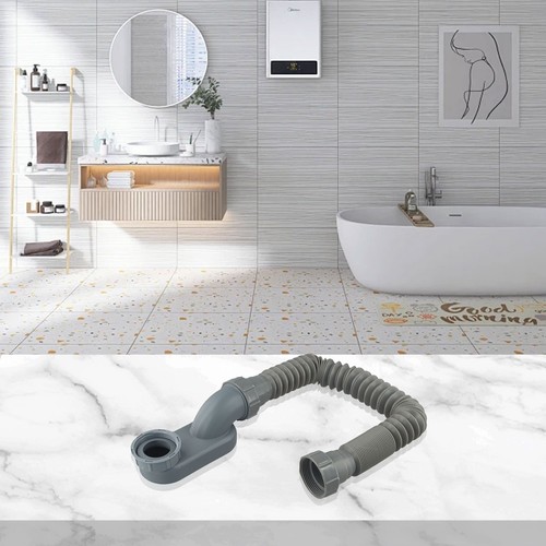 ABS Low Profile P Pułapka na odpływ wanny Oszczędność miejsca i łatwa instalacja - Zdjęcie 2 z 12