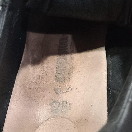 Birkenstock Shoes Mens Size 10 Black Leather Low Top Lace Up Comfort Germany 43 - Picture 8 of 15