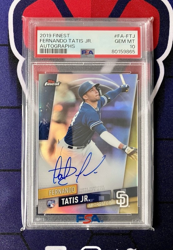 2019 Topps Finest Fernando Tatís Jr. RC Autograph PSA 10 San Diego Padres Rookie