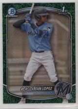 2025 Bowman Chrome Prospects Green Grass Refractor /99 Fabian Lopez #BCP-19 1ce8