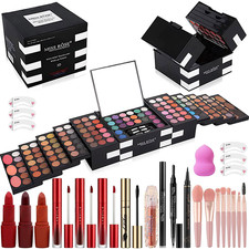 Kit de paleta de maquillaje de colores MISS ROSE 148 conjunto todo en uno pinceles de lápiz labial de sombra de ojos