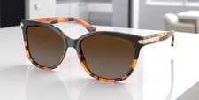 COACH HC8132 5438T5 Black Tort Brown Gradient Polarized 57 mm Women's Sunglasses