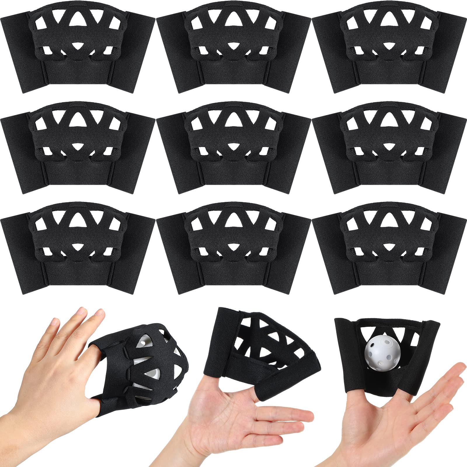 Baseball Training Glove Designed To Catch Golf Sized Pract..