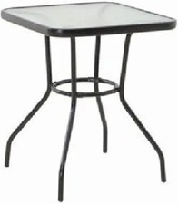 Sunny Isles 24 Inch Outdoor Patio Bistro Dining Table Backyard Squared Furniture