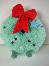 F.A.O. Schwarz Glow Brights Christmas Wreath Plush LED Lights and Music NWT 10"