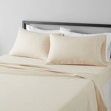 Amazon Basics Microfiber Bed Sheet Set, Lightweight, Super Soft, Easy Care, 14"
