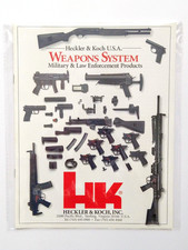 HK ORIGINAL VINTAGE USA MILITARY/L.E WEAPONS SYS. CATALOG BRAND NEW.