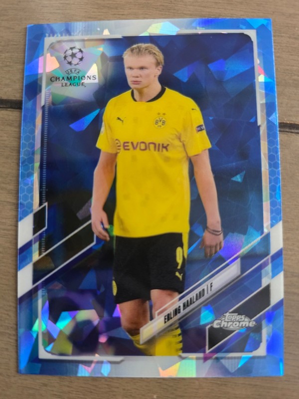 Erling Haaland 2020-21 Topps Chrome UCC Sapphire #49