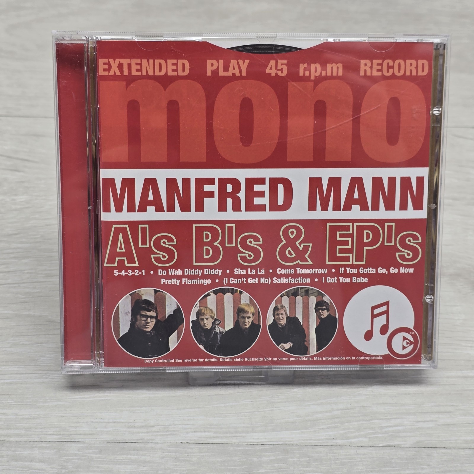 Manfred Mann - A's, B's & EP's 2003 EMI Gold 24 Tracks Very Good Condition