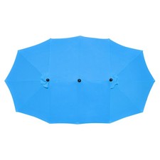 14 Ft Double Sided Umbrella Replacement Canopy Market Table Top Outdoor Garden