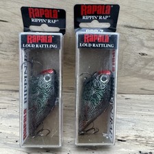 (2) Rapala Rippin' Rap RPR-7 Custom Color Green Damascus - FAST SHIPPING!!