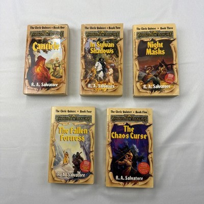Forgotten Realms The Cleric Quintet R.A. Salvatore Complete 1st Print (1) Signed