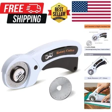 45mm Rotary Cutter with 1 Extra Blade, Ergonomic Handle, Rotary Cutter for Fa...