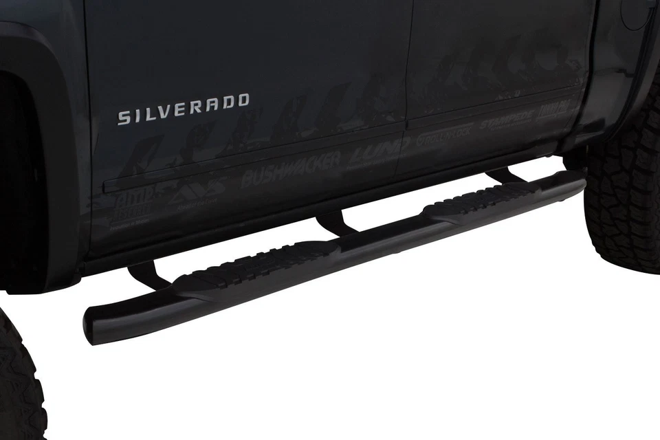 For Chevy Silverado 2500 HD 01-14 5" Cab Length Black Oval Curved Tube Steps Foto 3 de 4