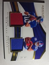 2018 Panini Immaculate Saquon Barkley/Eli Manning Rookie Dual Patch  35/49