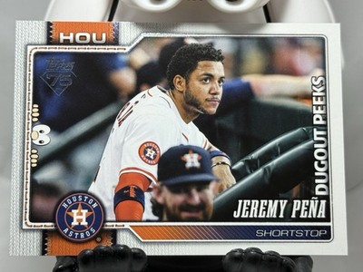 Jeremy Pena Dugout Peeks #307 2026 Topps Celebration