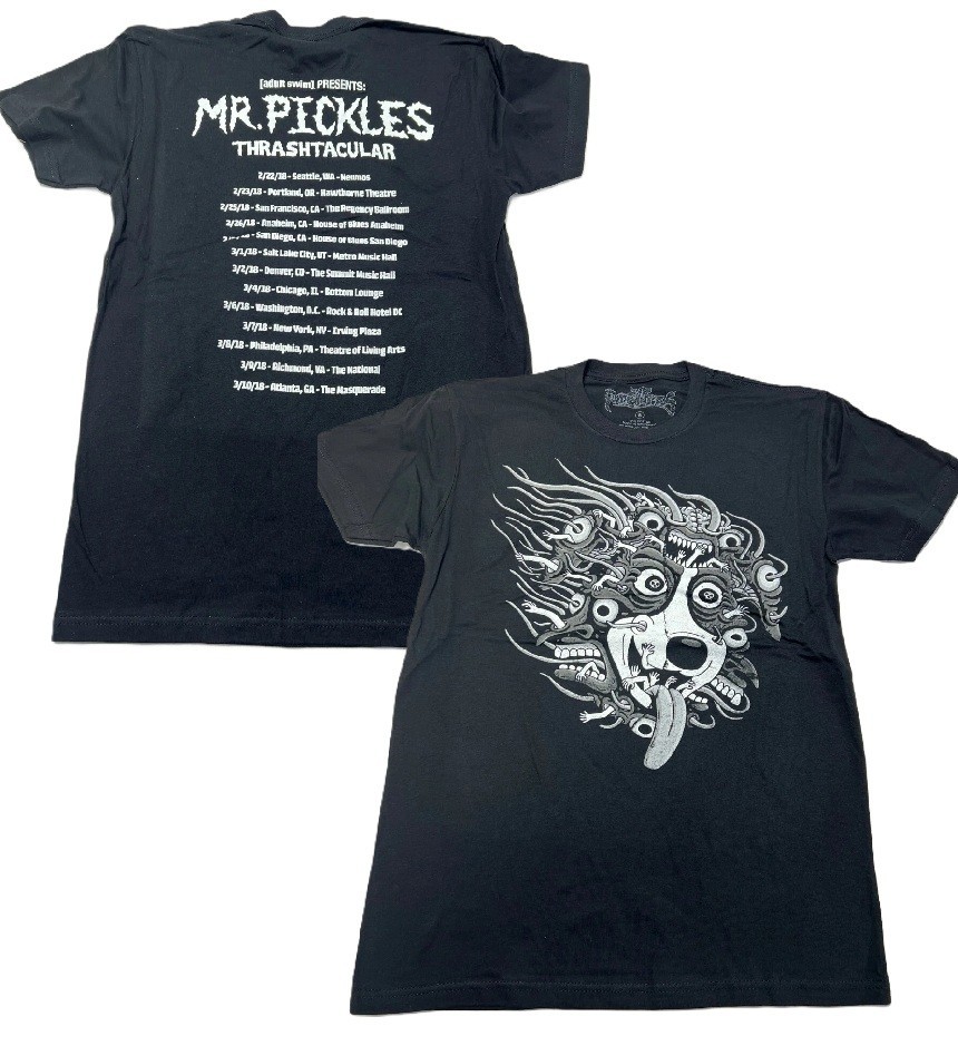 Mr. Pickles Thrashtacular TOUR 2018 TEE T-SHIRT MUSICAL NEW