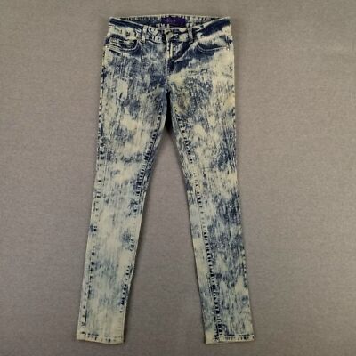 Miley Cyrus Max Size 13 Acid Wash Skinny Jeans Cute Stretch