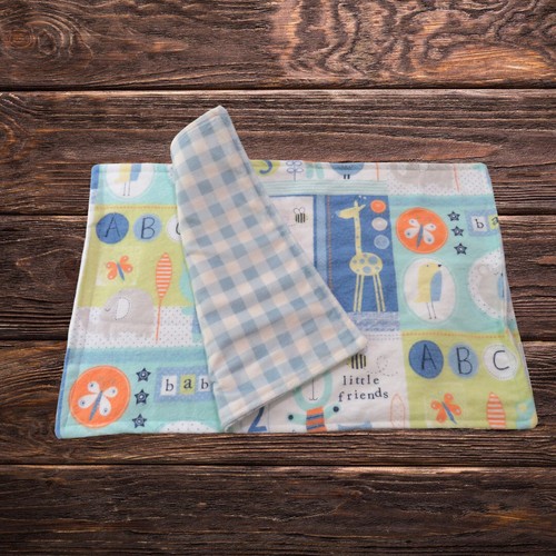 Burp Cloth Set of 2 Flannel and Minky - Picture 3 of 7
