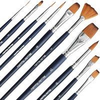 10X Premium Nylon Malpinsel GrößE Pinsel 000–12 Aquarellpinsel KüNstlerpinsel