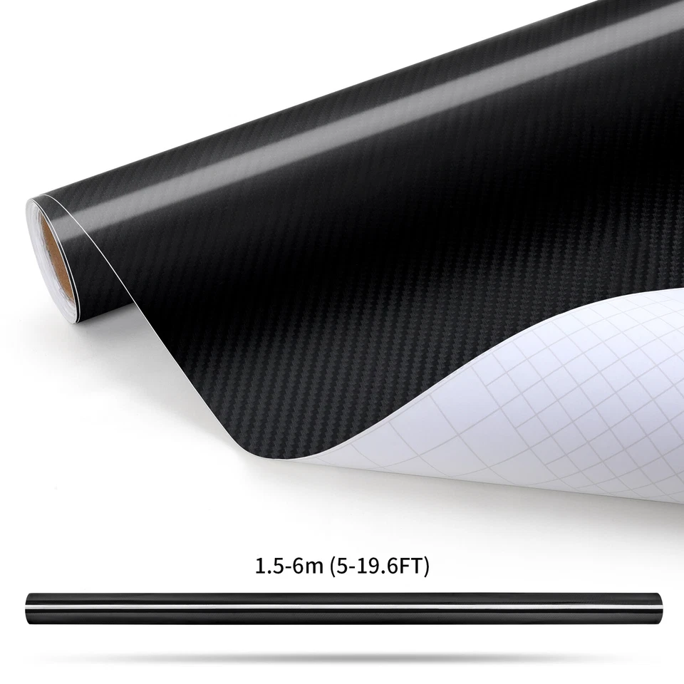 For Saab CARBON FIBER Paint Protection Vinyl Wrap Film Sticker Decal Sheet Roll - Image 3 of 4