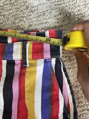 Express Extreme High Rise Shorts Stretch Striped Color Block size 2S 2C Summer - Picture 11 of 14