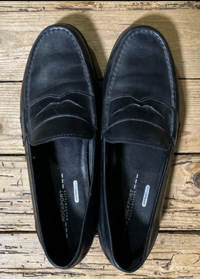 ADIDAS MOCASSINO ROCKPORT ADIPRENE BY ADIDDAS WALKABILITY NERO PENNY 8 5