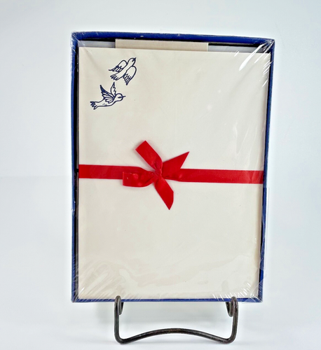 White & Wyckoff Stationery Bird Design 24 Sheets 16 Envelopes New in Box Vintage - 第 1/15 張圖片