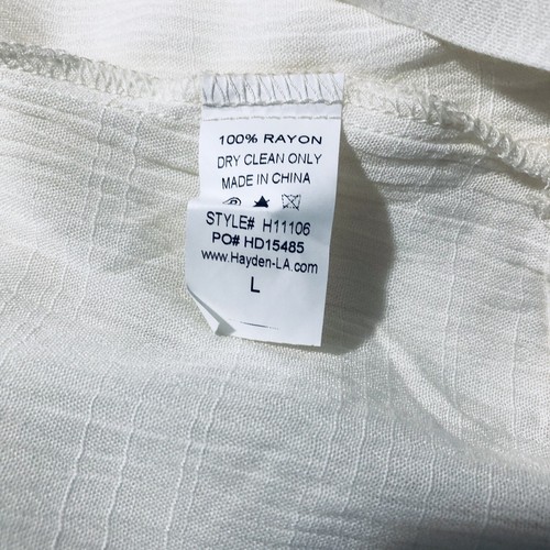 Hayden Los Angeles Blouse Womens Size Large Boho Embroidery Tan Tunic Top - Picture 10 of 14