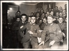WWII Original Photo German Army Soldiers - 2.4 x  3.2 inch - 