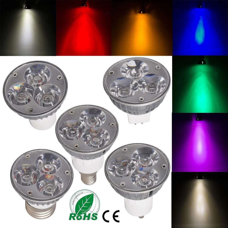 Dimmable LED Spotlight Bulb E27 GU10 GU53 MR16 E12 E14 Lamps Muti-color 110 220V - Image 2 of 4