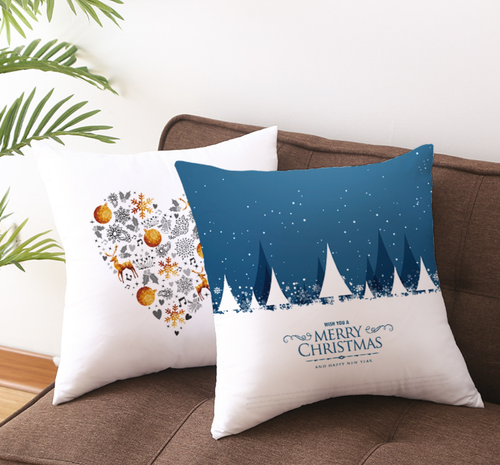 NEW 18'' Christmas Xmas Cushion Cover Pillow Case Room Sofa Home Decoration UK - Picture 4 of 59
