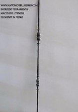 paletto in ferro battuto per ringhiere parapetto barriere art. 497/2