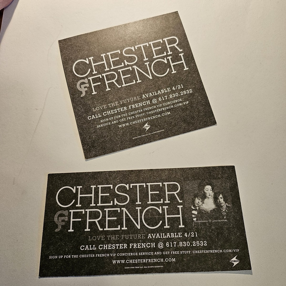 Early Chester French Stickers D. A. Wallach Love The Future Star