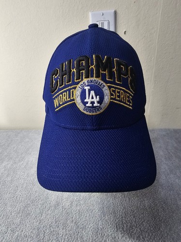New Era Los Angeles Dogers On-Field Cap Blue Fittzed Size S/M Hat Champs World