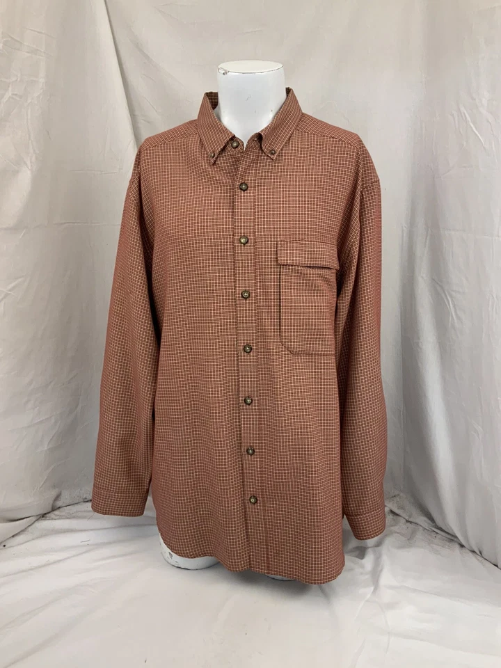 Exofficio Long Sleeve Button Shirt XXL Red Poly Rayon LNWOT YGI T1-371 - Image 4 of 4